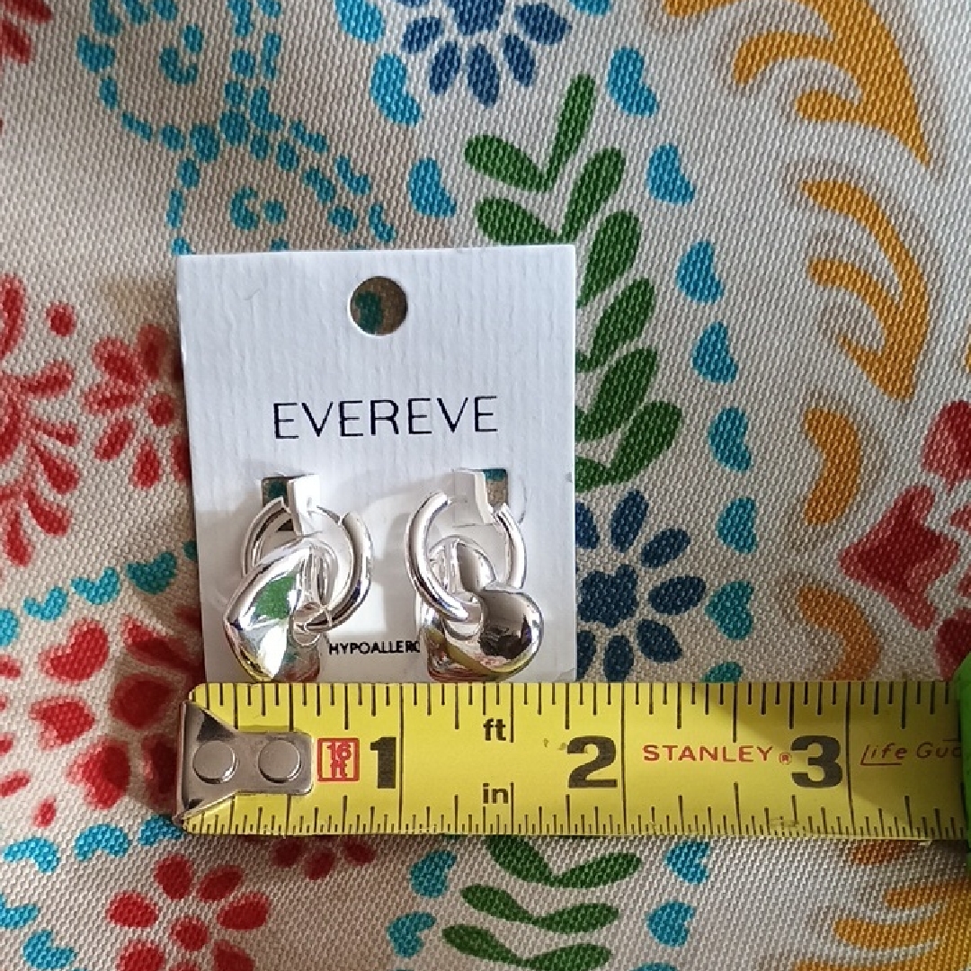 Evereve Silver-Tone Hoop Earrings